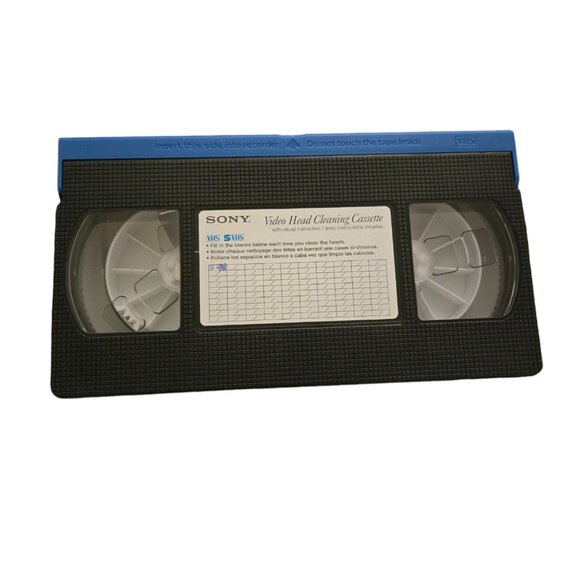 Sony VHS/SVHS Video Head‎ Cleaner On Screen Aud/Vid Instructions 99/100 Left - Picture 3 of 6